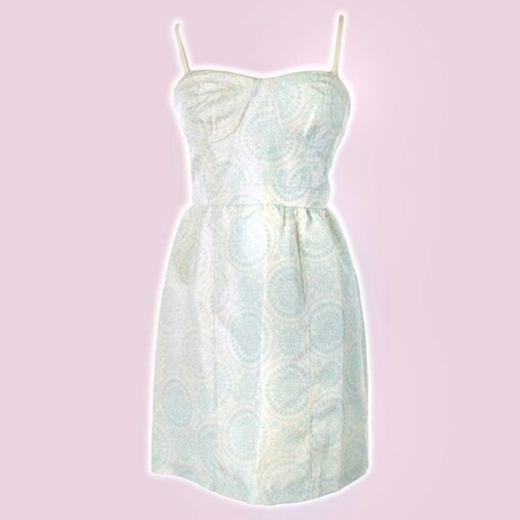 AMERICAN EAGLE Patterned Shimmering Mini Dress Sz 0 - Picture 1 of 5